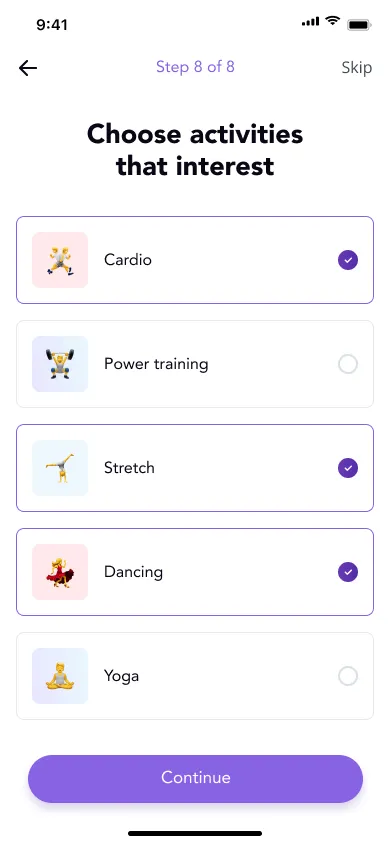 Fitness App — screen 4 of 7