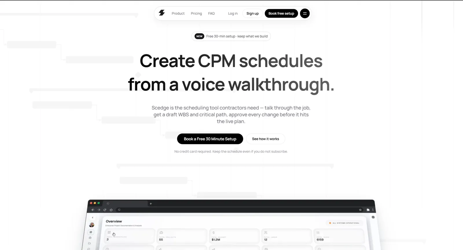 Scedge Landing Page — screen 1 of 10