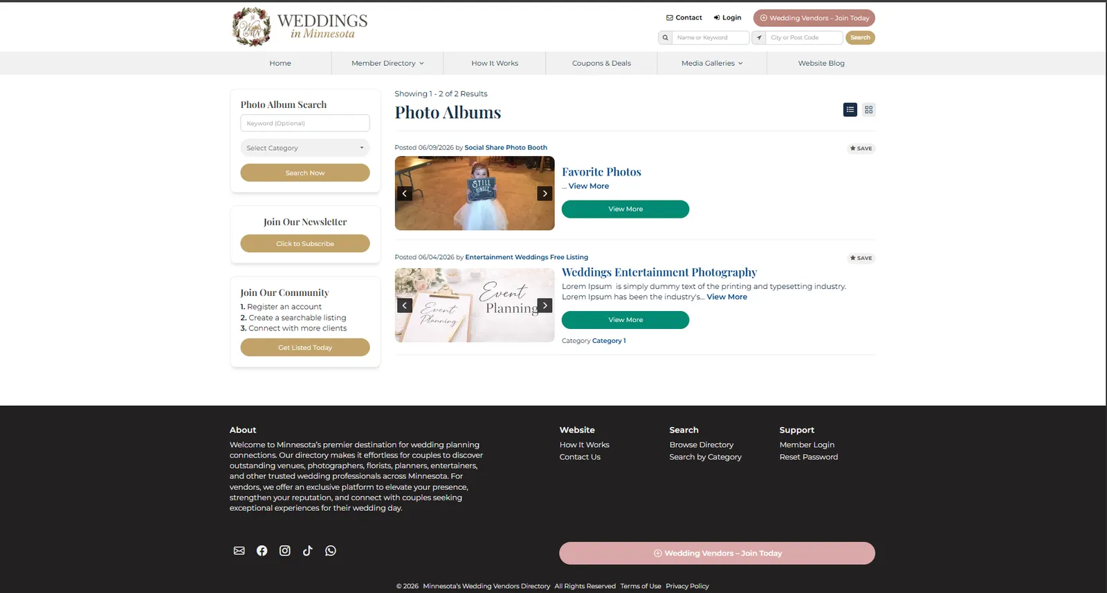 Wedding Directory — screen 4 of 6