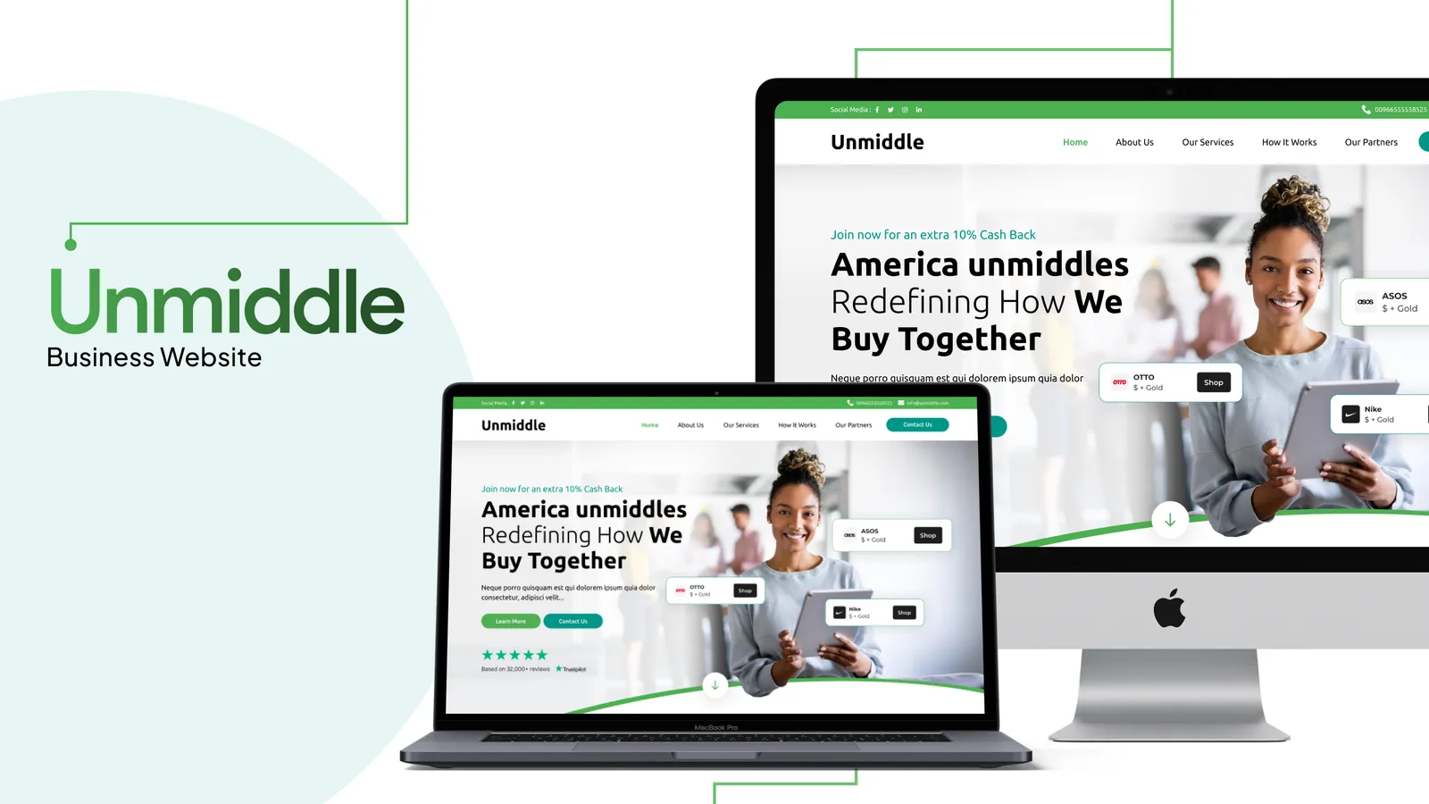 Unmiddle — screen 1 of 2
